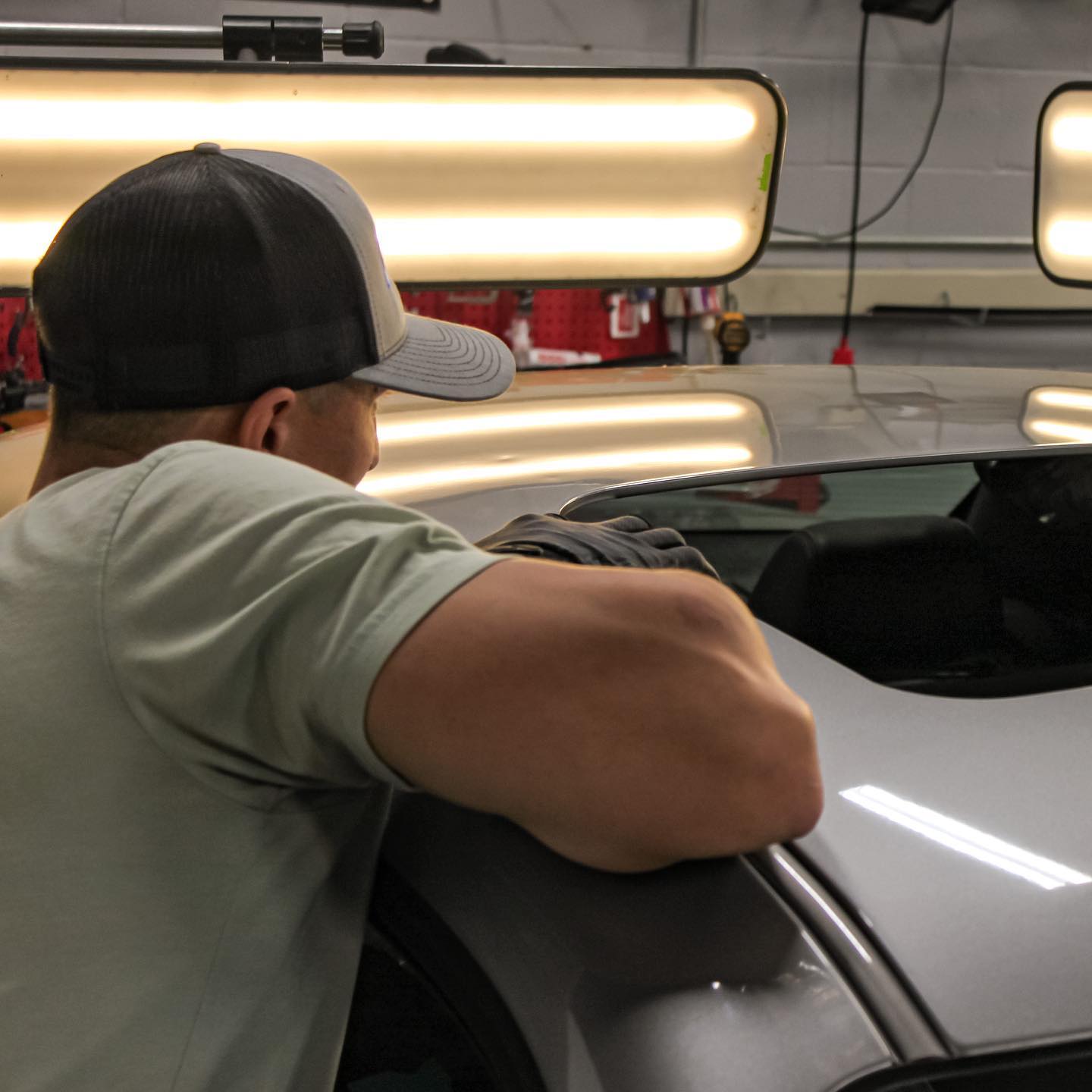 Range Rover door being worked on by a DentPicks technician